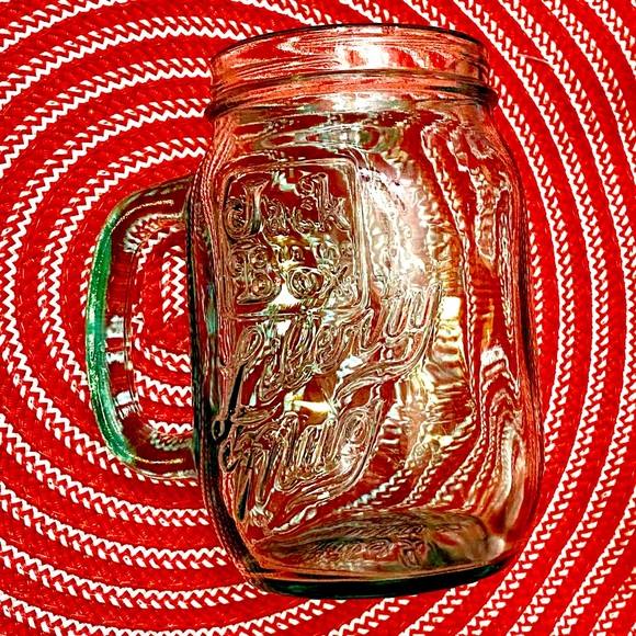 VTG JACK IN THE BOX ICE BLUE GLASS MUG